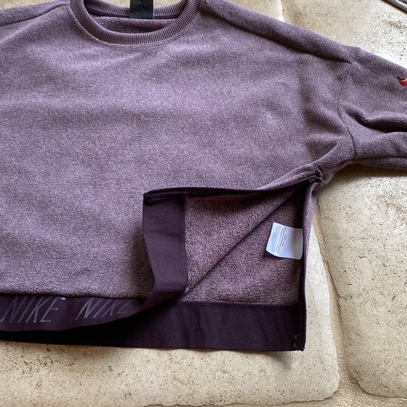 Nike 🔥 Crop Sweatshirt Purple Sz S - Picture 7 of 8